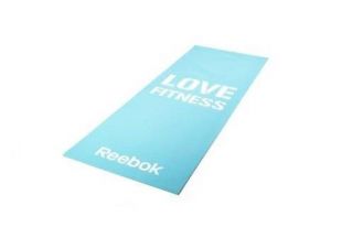 Фитнес-мат тонкий Reebok Love RAMT-11024BLL (голубой)