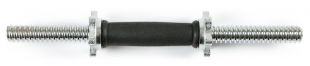 Гриф для гантелей ATLAS SPORT 25*350мм 1,35 кг (полнотелый) с резиновой ручкой