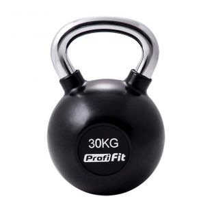 Гиря обрезиненная с хромированной ручкой PROFI-FIT 30 кг